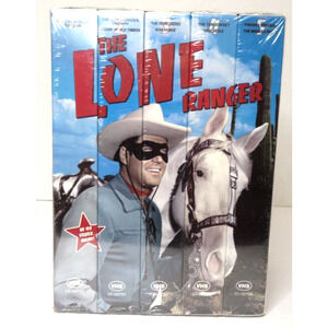 NEW - THE LONE RANGER - 5 Pack Movie Box Set VHS 1999 Good Times Western SEALED